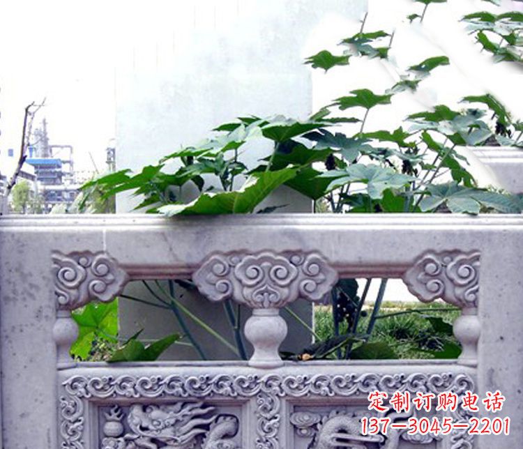 温州园林仿古石栏板景观石雕 (6)