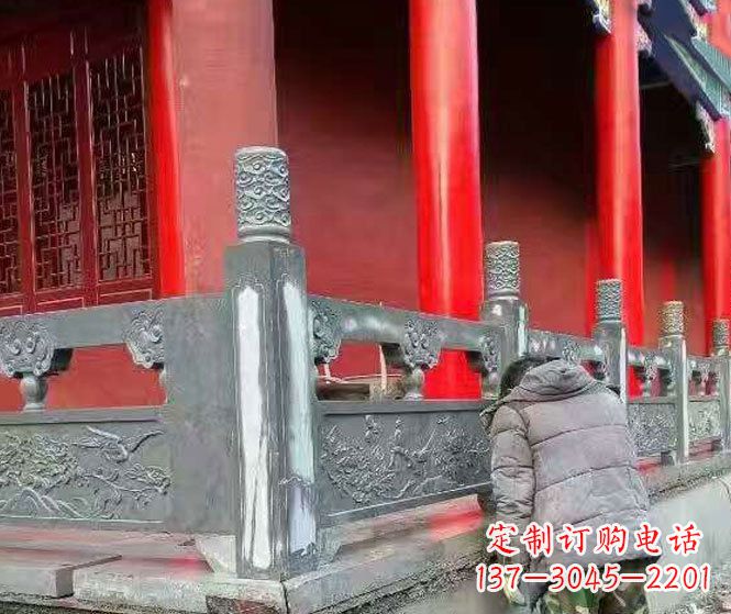 温州园林仿古石栏板景观石雕 (9)