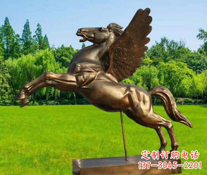 温州园林飞马铜雕