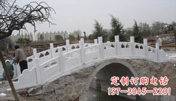 温州园林汉白玉大桥栏板景观石雕