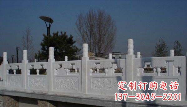 温州园林汉白玉栏板景观石雕