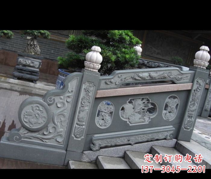 温州园林景观大理石栏板雕塑 (6)