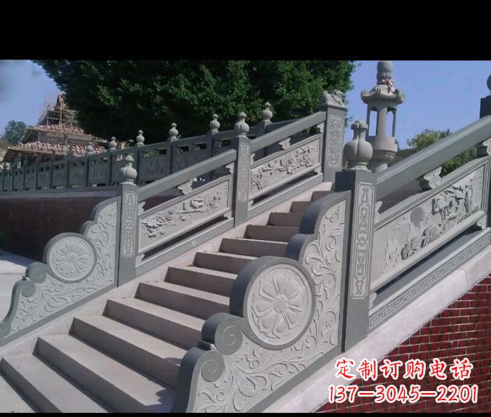 温州园林景观大理石栏板雕塑 (4)