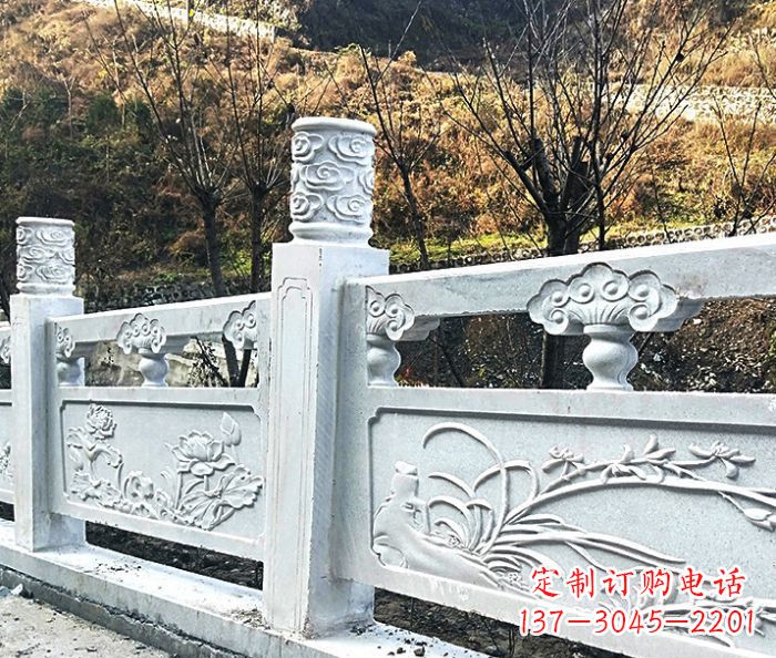温州园林景观大理石栏板石雕 (7)