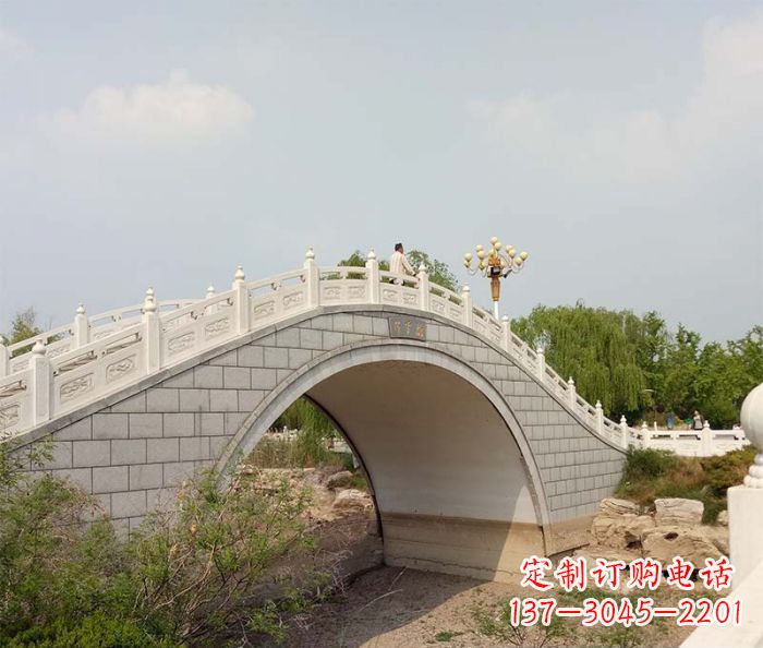 温州园林景观大理石桥栏板石雕 (6)