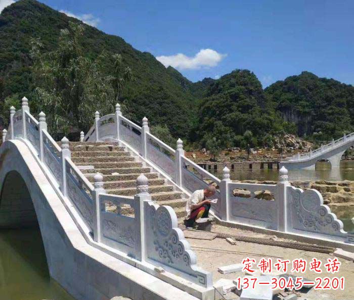 温州园林景观大理石桥栏板石雕_1