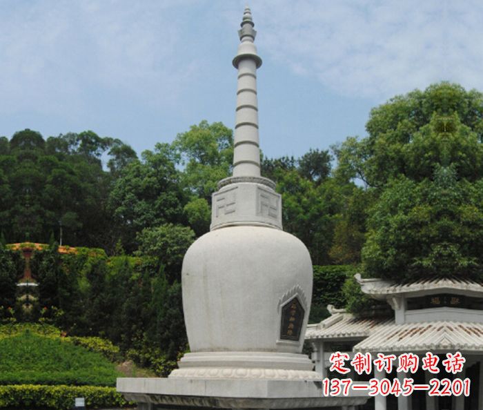 温州园林景观大理石舍利塔石雕