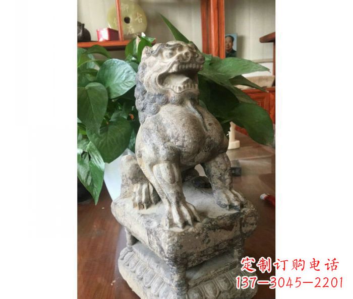 温州园林景观大理石狮子石雕