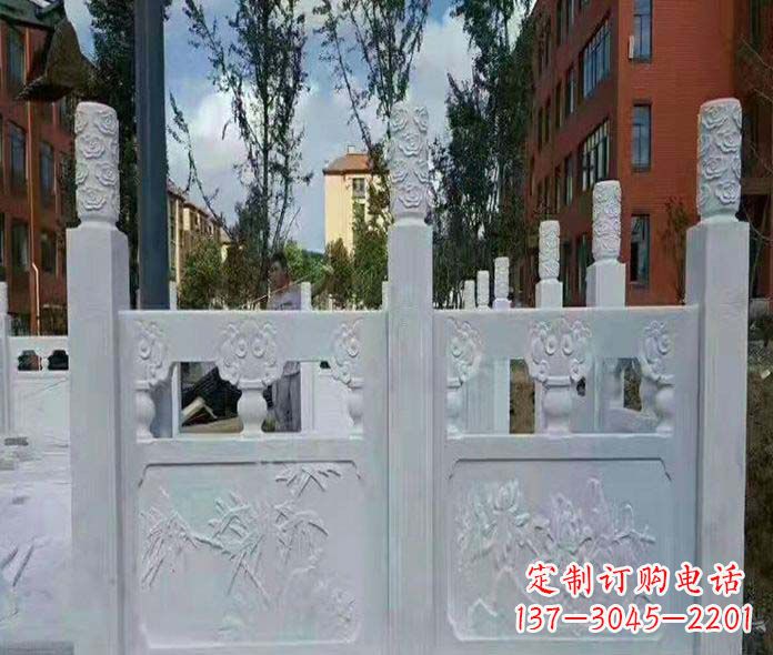 温州园林景观大理石桥栏板石雕_2