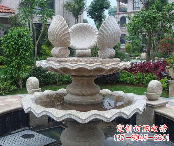 温州园林景观多层喷泉石雕