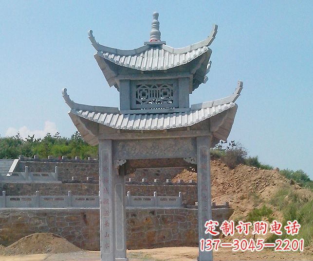 温州园林景观仿古石雕凉亭