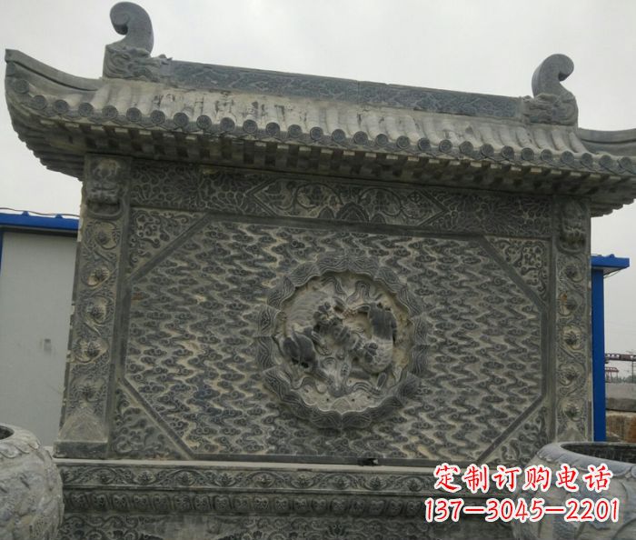 温州园林景观仿古石雕影壁