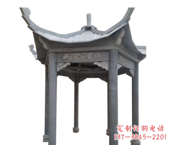 温州园林景观仿古石雕凉亭 (3)