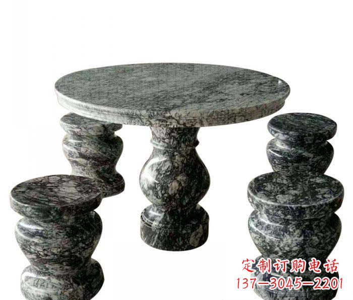 温州园林景观圆形石桌凳