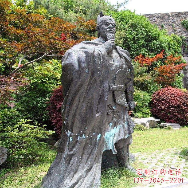 温州园林历史人物明太祖朱元璋雕塑
