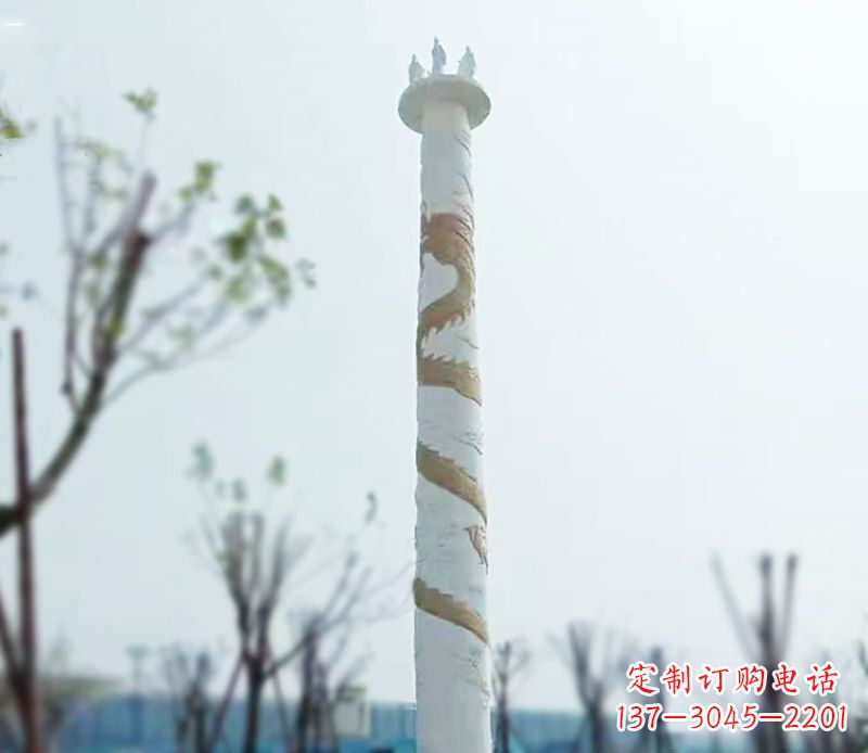 温州园林龙柱景观不锈钢