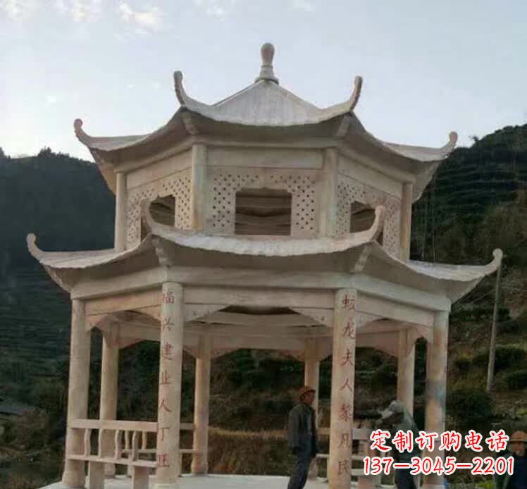 温州园林石雕凉亭