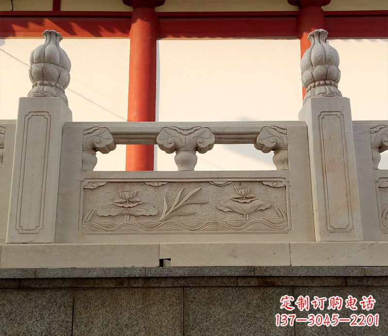 温州园林石浮雕栏板景观石雕 (2)