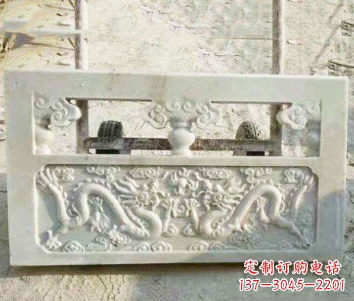 温州园林石浮雕栏板景观石雕