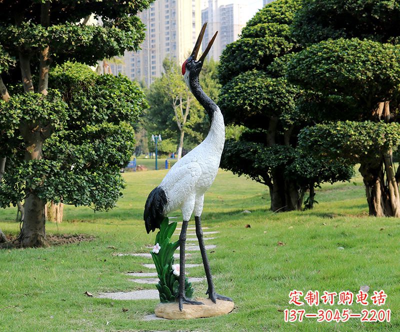 温州站立仙鹤雕塑