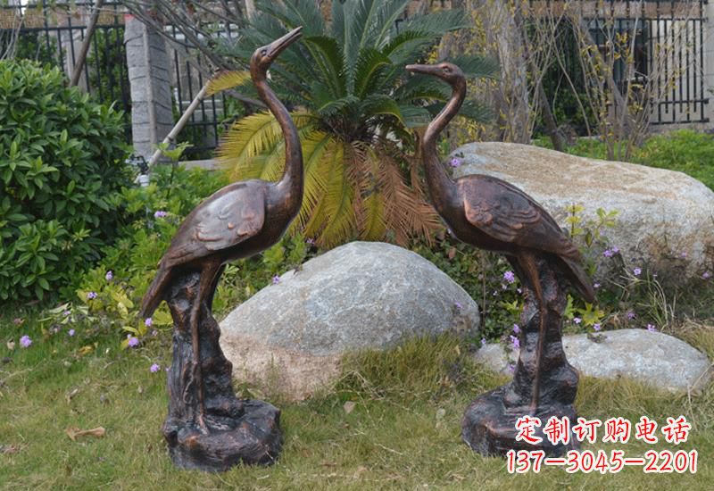 温州站立仙鹤雕塑 (2)