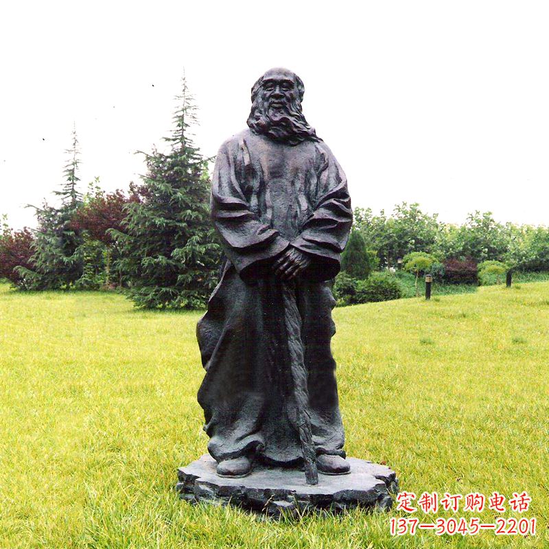 温州张大千铜雕像-公园近代名人著名人物雕塑
