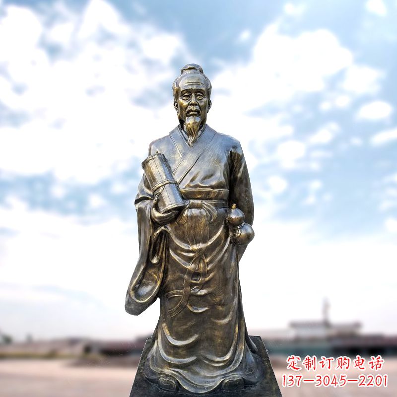 温州张仲景仿铜雕像