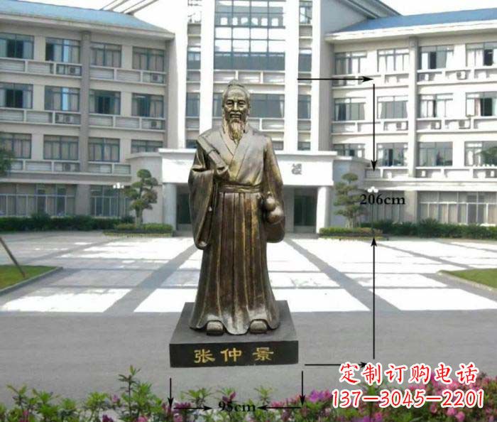 温州张仲景名医铜雕