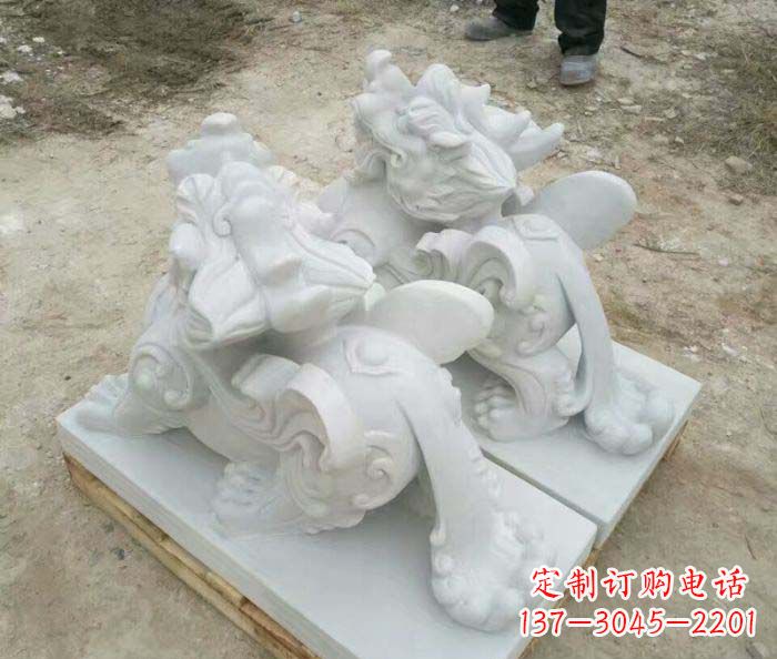 温州招财进宝立式貔貅门口石雕