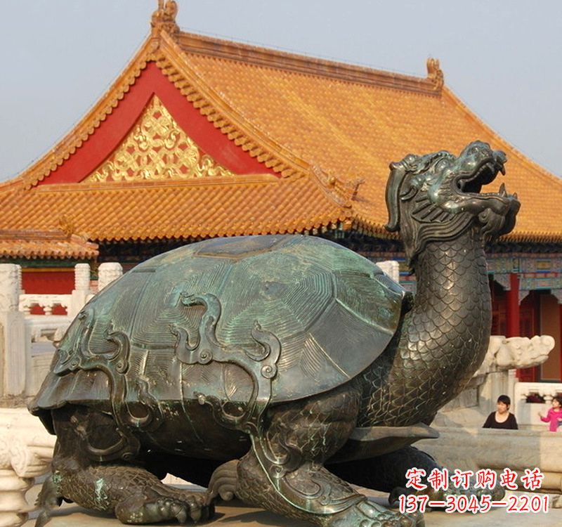 温州招财龙龟铜雕塑