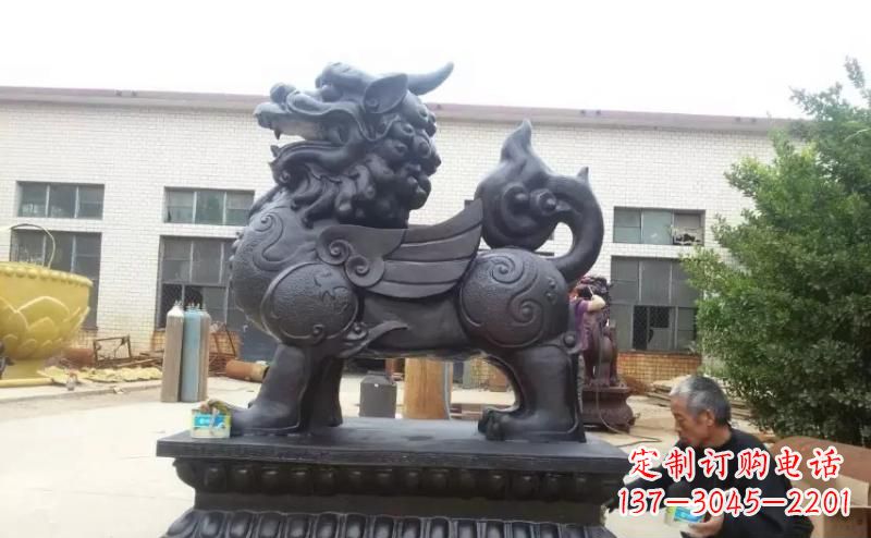 温州招财神兽貔貅铜雕 