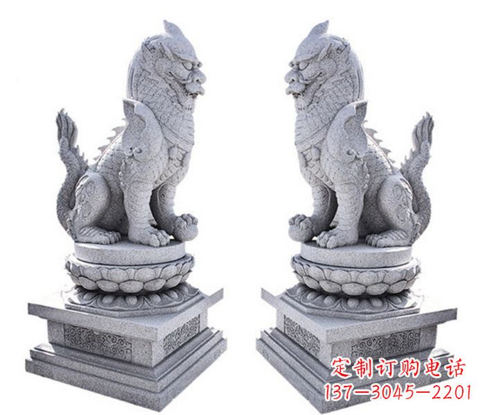 温州招财神兽麒麟石雕
