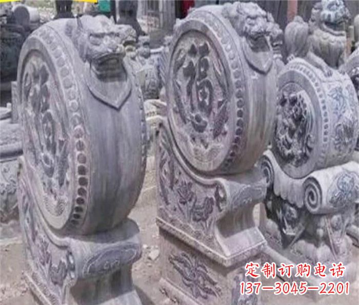 温州招财石门墩仿古抱鼓石