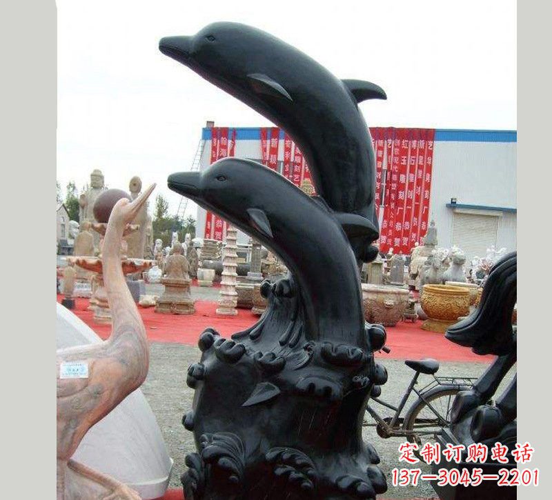 温州中国黑海豚石雕