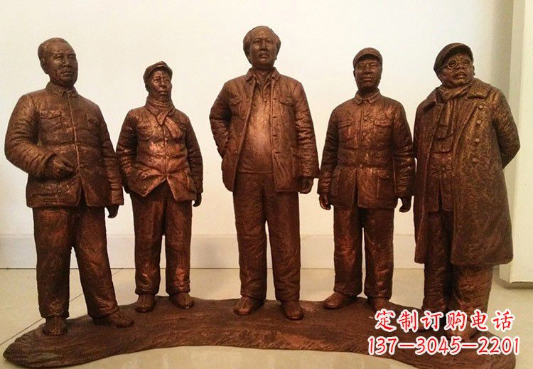 温州中国近代伟人系列铜雕像