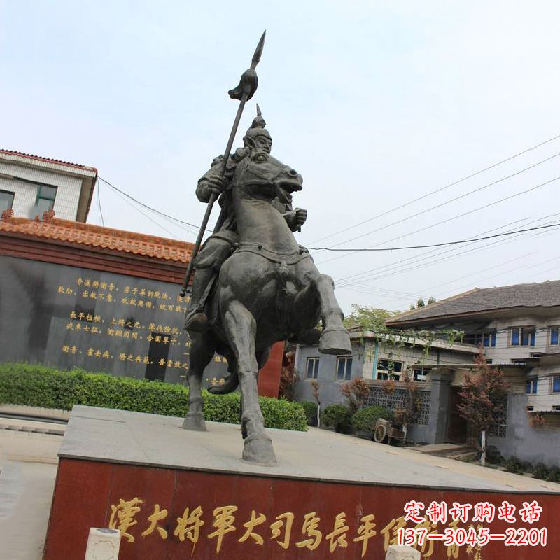 温州中国历史名人汉朝著名将领民族英雄卫青铜雕塑像