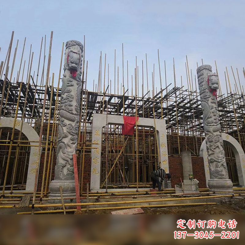 温州中国龙柱石雕