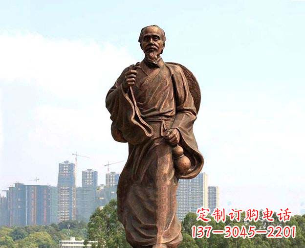 温州中华古代名医华佗铜雕像