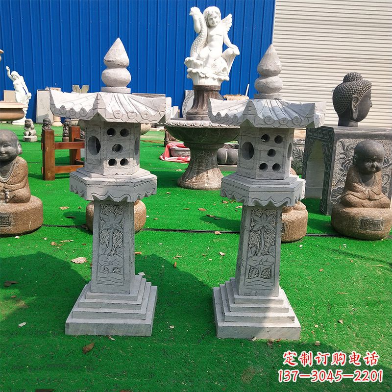 温州中式大理石灯笼