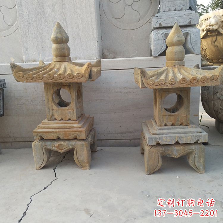 温州中式仿古低墩石灯笼