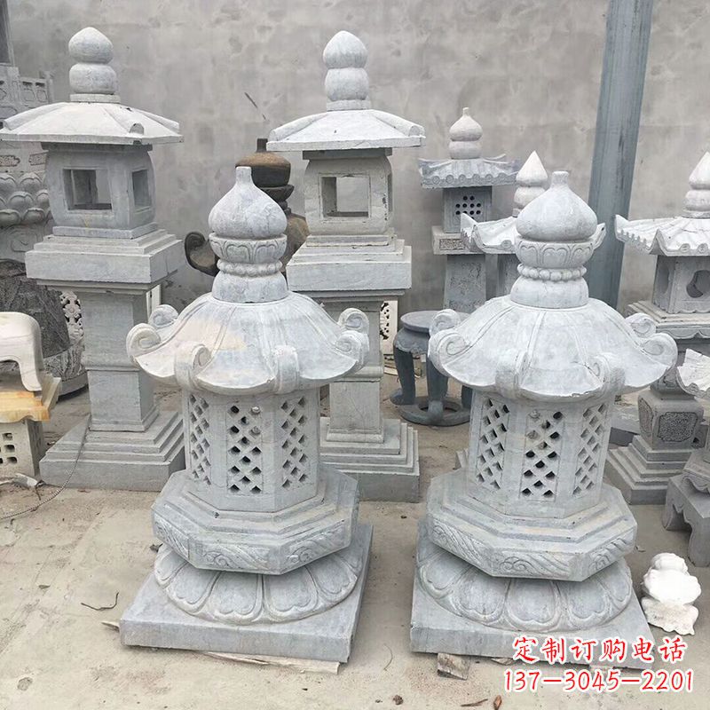 温州中式低墩石雕灯笼
