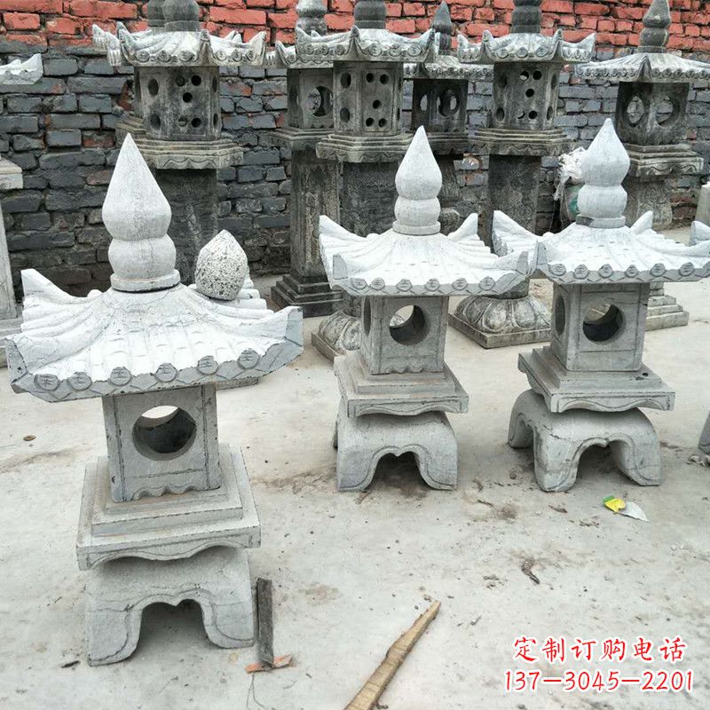 温州中式庭院石雕灯笼