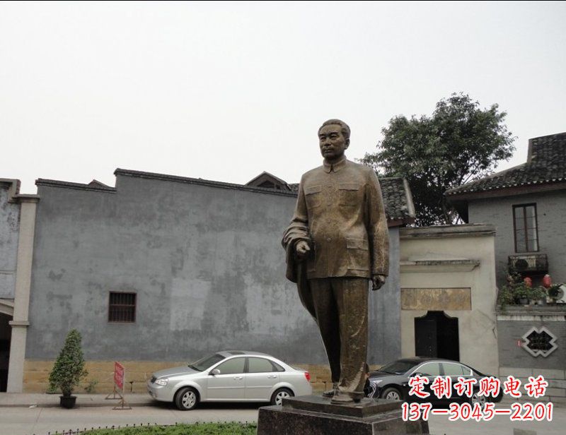 温州周恩来广场伟人铜雕