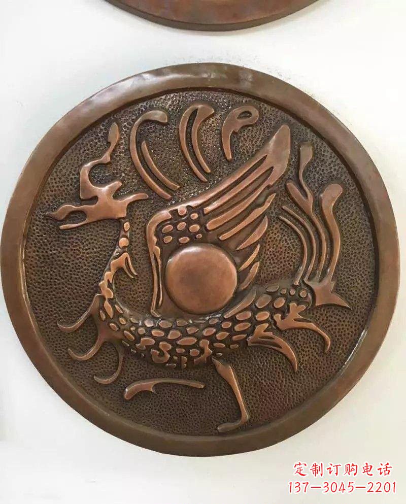 温州朱雀铜浮雕