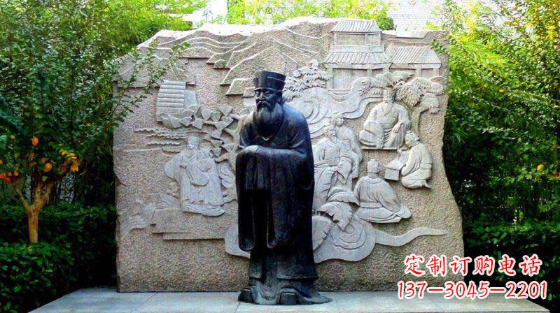 温州朱熹古代名人铜雕_2