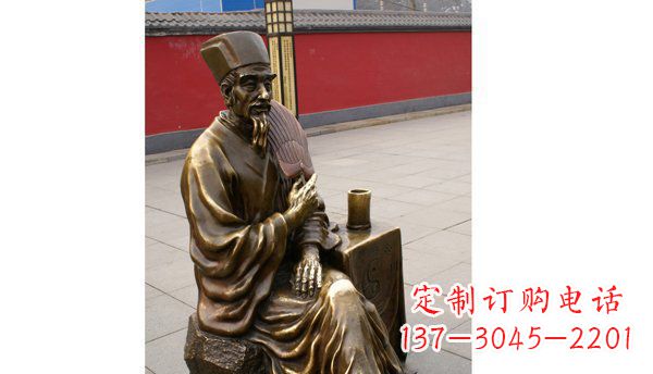 温州诸葛亮古代名人铜雕