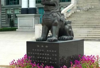 温州獬豸铜雕塑-法院门前神兽动物雕塑摆件