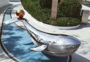 温州园林不锈钢海豚景观摆件