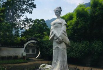 温州园林历史名人塑像王昭君汉白玉雕塑