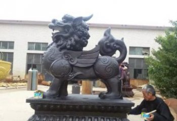 温州招财神兽貔貅铜雕 